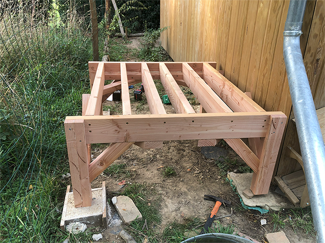 support tonne à eau